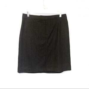 J. Crew Grey Wool Pencil Skirt Size 8